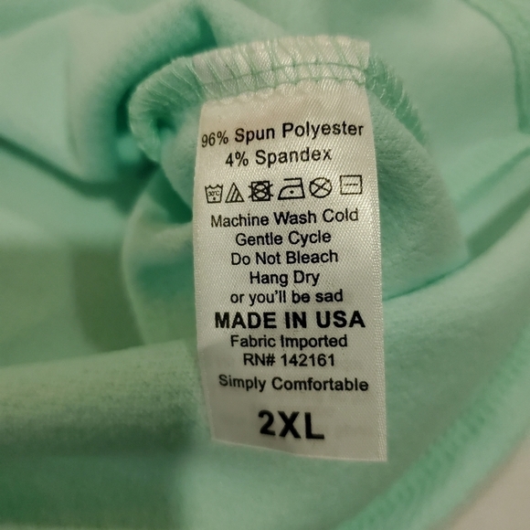 NWT Lularoe Cassie Pencil Blue Stretchy Skirt 2X - Picture 8 of 9